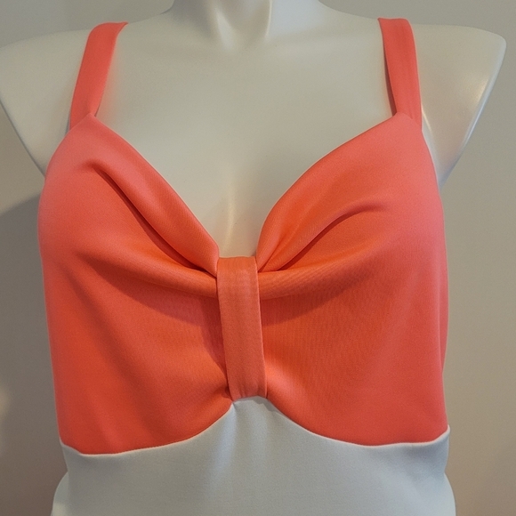 Rue 21 Hot Pink and White Striped Pleated Bow Dress - Picture 7 of 7